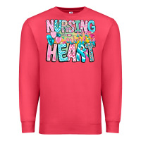 Cardinal Nursing is a work of heart Premium Sweatshirt - CowhideDigitalArt