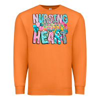 Carrot Nursing is a work of heart Premium Sweatshirt - CowhideDigitalArt