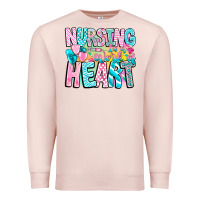 Nursing Is A Work Of Heart Premium Sweatshirt | Teevron