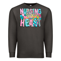 Smoke Nursing is a work of heart Premium Sweatshirt - CowhideDigitalArt