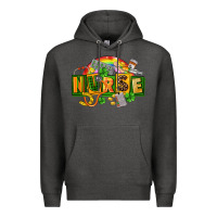 Charcoal Heather nurse st patricks Premium Hoodie - FaDigitalArtStudio