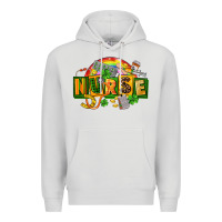 Dove Grey nurse st patricks Premium Hoodie - FaDigitalArtStudio