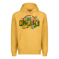 Mustard nurse st patricks Premium Hoodie - FaDigitalArtStudio