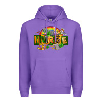 Purple nurse st patricks Premium Hoodie - FaDigitalArtStudio