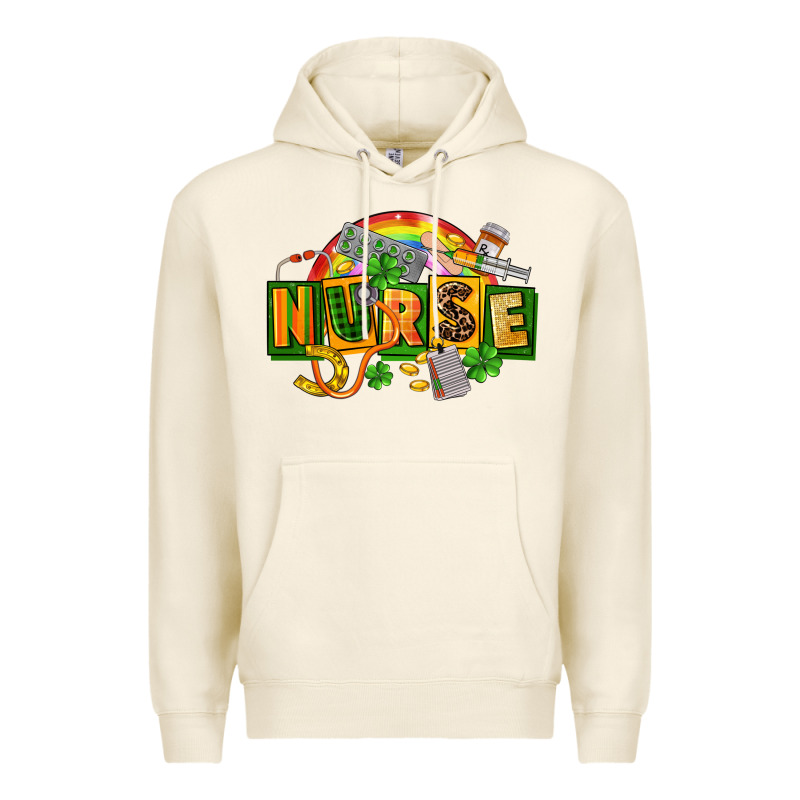 Nurse St Patricks Premium Hoodie by FaDigitalArtStudio | Teevron