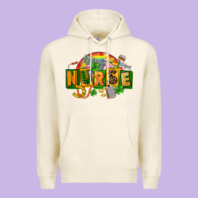 Nurse St Patricks Premium Hoodie Designed By Fadigitalartstudio