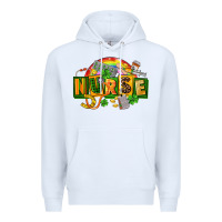 White nurse st patricks Premium Hoodie - FaDigitalArtStudio
