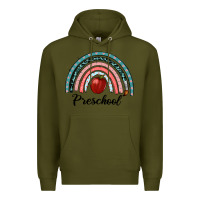Army Green preschool rainbow Premium Hoodie - RanaPortraitStore