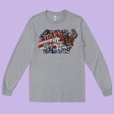 I Back To Blue Eagle 4th Of July Long Sleeve Tee Designed By Howdyjamesfarm