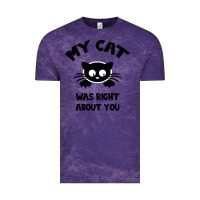 Cloud Purple My Cat Was Right About You Vintage Tee - Bettercallsaul