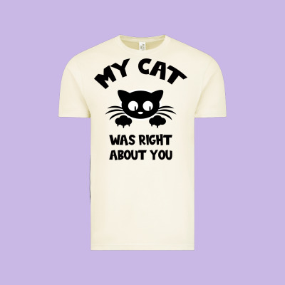My Cat Was Right About You Vintage Tee Designed By Bettercallsaul