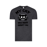 Vintage Black My Cat Was Right About You Vintage Tee - Bettercallsaul