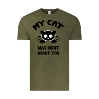 Vintage Olive My Cat Was Right About You Vintage Tee - Bettercallsaul