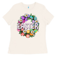 Bone Easter with eggs and daisy Ladies Tee - NancyCooperArtShop