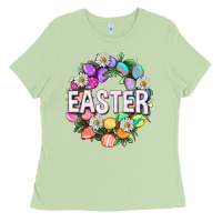 Matcha Easter with eggs and daisy Ladies Tee - NancyCooperArtShop