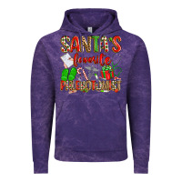 Cloud Purple Santa's Favorite Phlebotomist Vintage Hoodie - texasbilliewilder