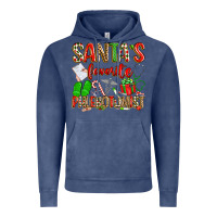 Vintage Denim Santa's Favorite Phlebotomist Vintage Hoodie - texasbilliewilder