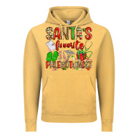 Vintage Mustard Santa's Favorite Phlebotomist Vintage Hoodie - texasbilliewilder