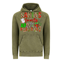 Vintage Olive Santa's Favorite Phlebotomist Vintage Hoodie - texasbilliewilder