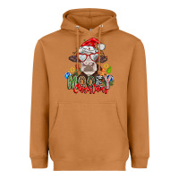Meerkat Mooey Christmas Heavyweight Hoodie - CowhideDigitalArt