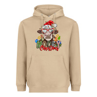 Mushroom Mooey Christmas Heavyweight Hoodie - CowhideDigitalArt