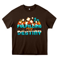 Chocolate Brown camp im fulfilling my destiny Heavy Core Tee - NancyCooperArtShop