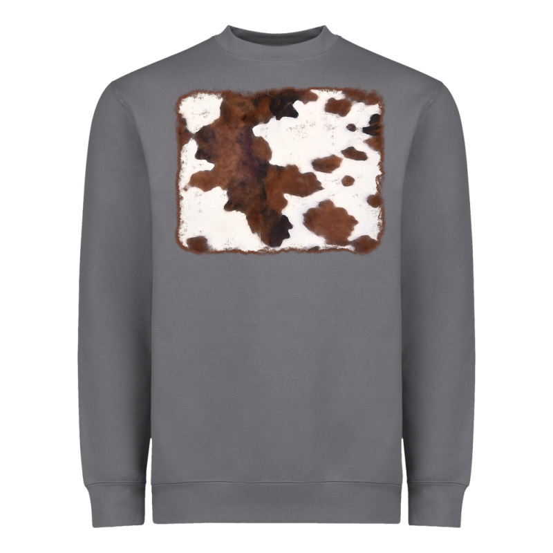 Brown Cowhide Background Heavyweight Sweatshirt by CowCowDesign | Teevron