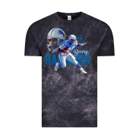 Cloud Black barry sanders gift Vintage Tee - tuanDangUi