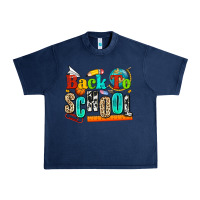 Navy back to school Urban Heavy Tee - NancyCooperArtShop