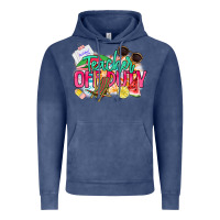 Vintage Denim teacher off duty Vintage Hoodie - NancyCooperArtShop