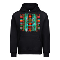 Black serape aztec leopard and turquoise glitter with gemstone brushstroke Urban Hoodie - Artiststas