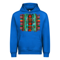 Cobalt serape aztec leopard and turquoise glitter with gemstone brushstroke Urban Hoodie - Artiststas