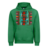 Emerald serape aztec leopard and turquoise glitter with gemstone brushstroke Urban Hoodie - Artiststas