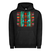 Pigment Black serape aztec leopard and turquoise glitter with gemstone brushstroke Urban Hoodie - Artiststas