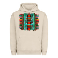 Pigment French Oak serape aztec leopard and turquoise glitter with gemstone brushstroke Urban Hoodie - Artiststas