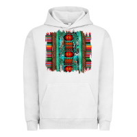 Pigment Lunar Rock serape aztec leopard and turquoise glitter with gemstone brushstroke Urban Hoodie - Artiststas