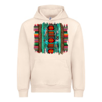 Sandshell serape aztec leopard and turquoise glitter with gemstone brushstroke Urban Hoodie - Artiststas