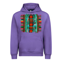 Tulip serape aztec leopard and turquoise glitter with gemstone brushstroke Urban Hoodie - Artiststas