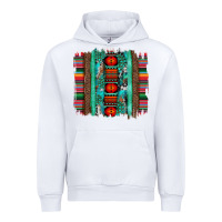 White serape aztec leopard and turquoise glitter with gemstone brushstroke Urban Hoodie - Artiststas