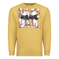 Antique Gold baseball mama Premium Sweatshirt - CowhideDigitalArt