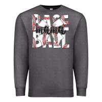 Charcoal Heather baseball mama Premium Sweatshirt - CowhideDigitalArt