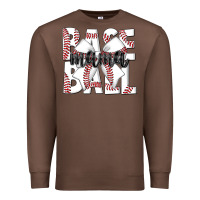 Chestnut baseball mama Premium Sweatshirt - CowhideDigitalArt