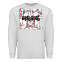 Dove Grey baseball mama Premium Sweatshirt - CowhideDigitalArt