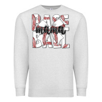 Oatmeal Heather baseball mama Premium Sweatshirt - CowhideDigitalArt