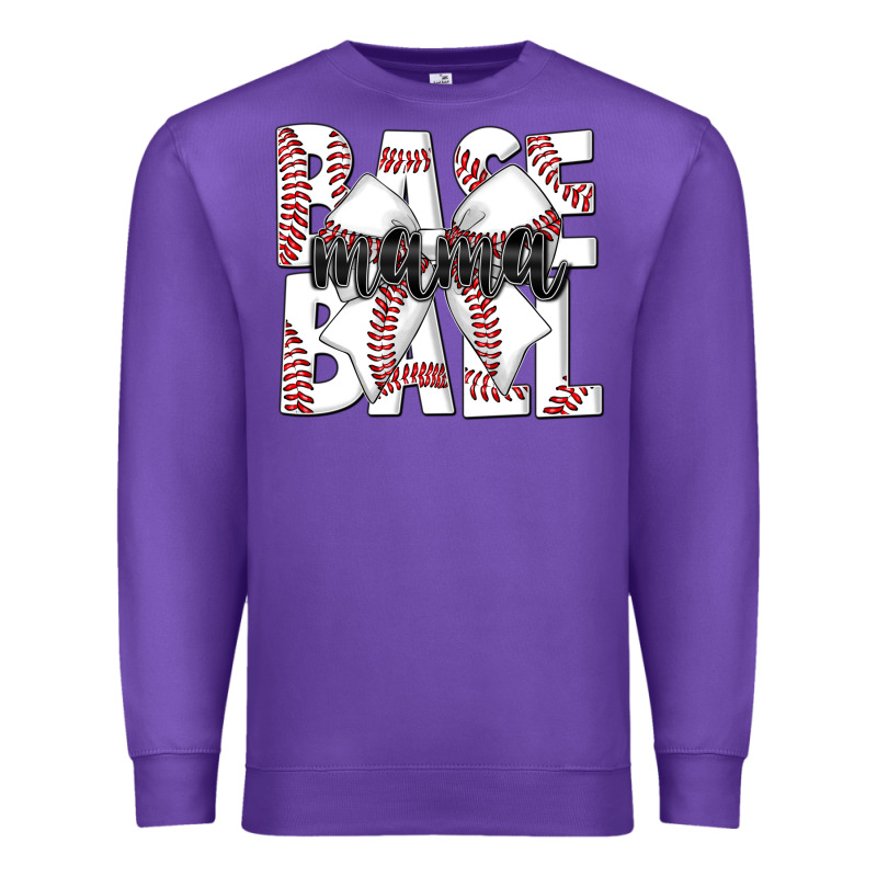Baseball Mama Premium Sweatshirt by CowhideDigitalArt | Teevron
