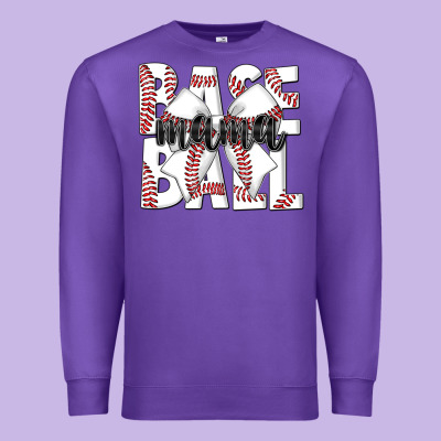 Baseball Mama Premium Sweatshirt Designed By Cowhidedigitalart