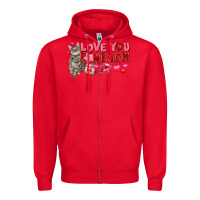 Red love you forever Zipper Hoodie - FaDigitalArtStudio