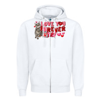 White love you forever Zipper Hoodie - FaDigitalArtStudio