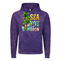 Cloud Purple Sea you soon Vintage Hoodie - NancyCooperArtShop