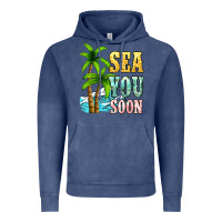 Vintage Denim Sea you soon Vintage Hoodie - NancyCooperArtShop